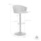 Armen Living Lydia Adjustable Black Wood Bar Stool in Gray Faux Leather with Black Metal LCLYBABLKGRY - alternate 10